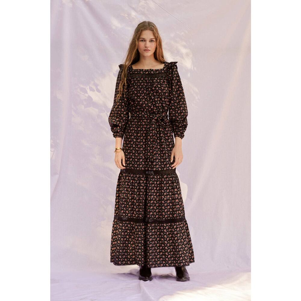 Sonmer Wendy Dress in Black Floral - Picture 3 of 6